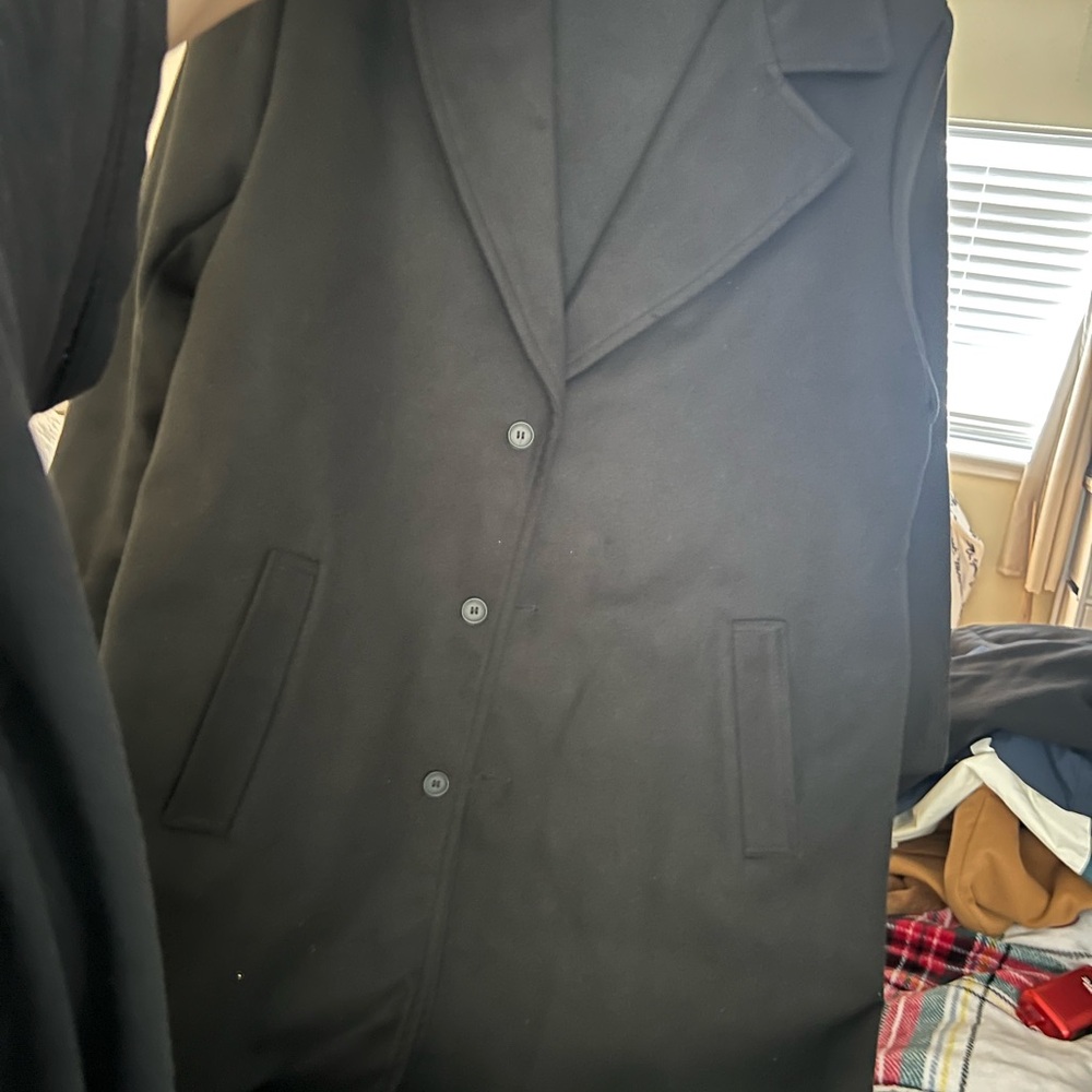 Black Button-Up Coat